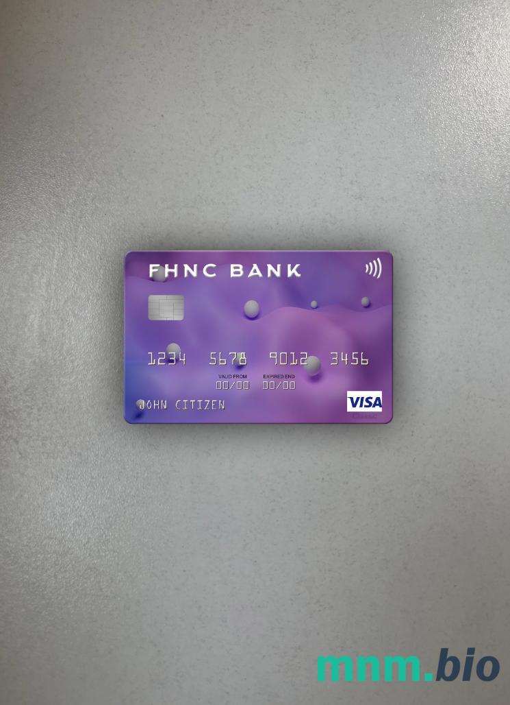 USA First Horizon National Corporation bank wygląd zdjęcia karty wizowej skan PSD + zdjęcie